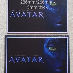 Couple of Avatar prints in very good condition.
They are mounted onto 5mm thick foamex.
Can be framed or mounted as they are with relevant double sided tape or hanging kit etc.