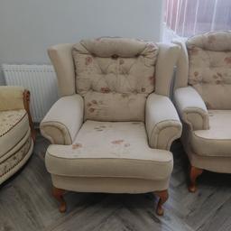 2 arm chairs available.will sell individually. In good condition.