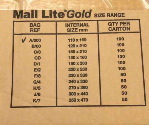 Buy & Sell West London Yeading - West London - Photos for Gold mail lite bubble envelopes 95xs