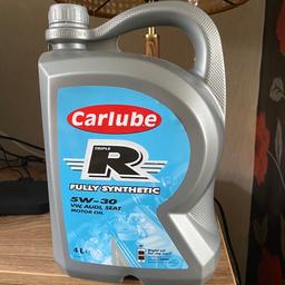 Brand new car oil as seen in picture. Unopened tub