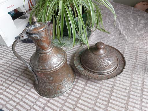 Buy & Sell East Sussex Brighton - Photos for OFFERS Indian brass carved Jug and dish lid