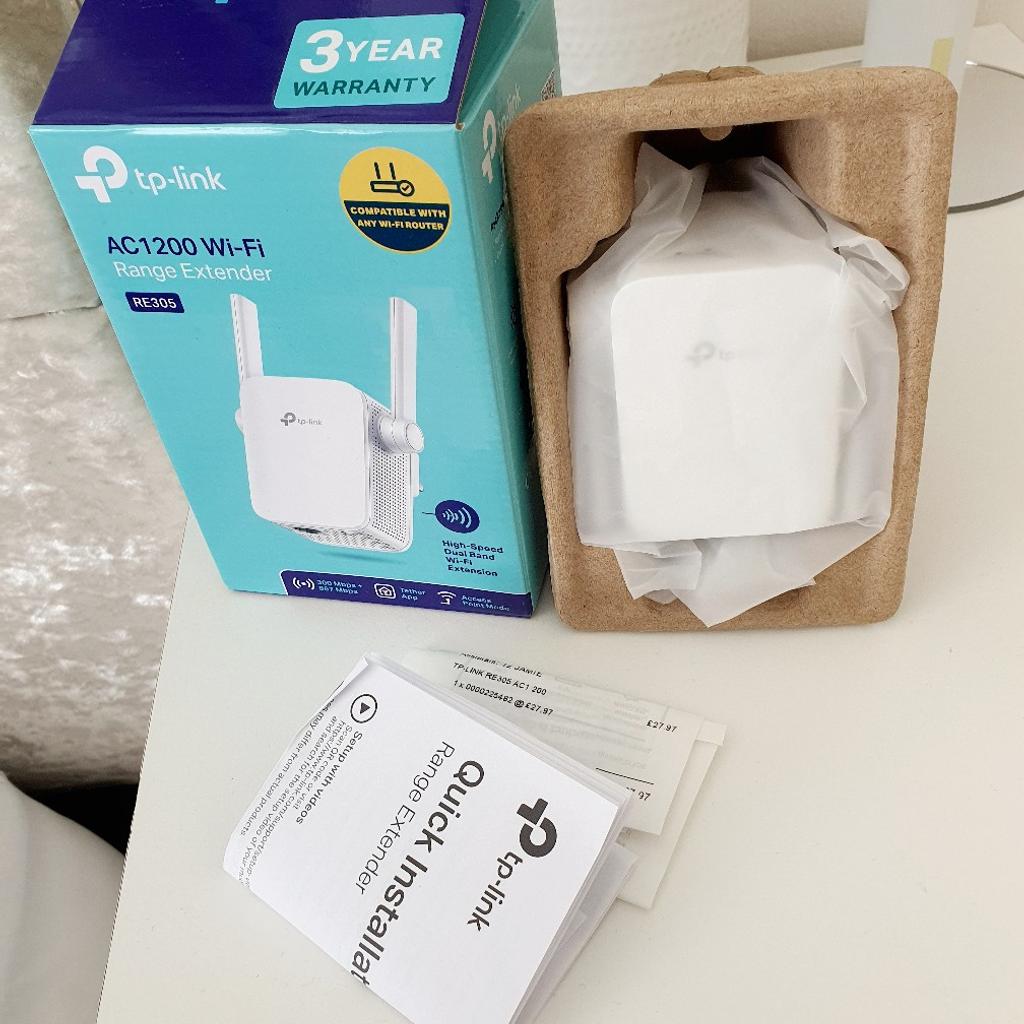 Tp-link Ac1200 Wifi extender.
Used only for a month. Not required anymore.