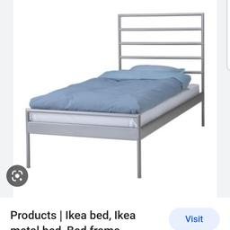very sturdy bed in excellent condition 
comes with brand new memory foam mattress 
collection only
no offers
thanks for viewing my ads