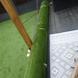 artificial grass astro tuft full unused roll bought too much 3.4 metres x 4 metre roll makes garden stunning full roll paid 200 for it 2 days ago bargain pick up s63 40 mm thick luxury grass transformation in garden