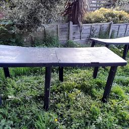 plastic green House table no longer need 20.00 each one of the leg is missing  still can  be used