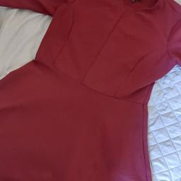 lovely burgundy dress from topshop
collection Eastham or can post
in good condition