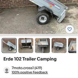 Trailer with cover and spare wheel
