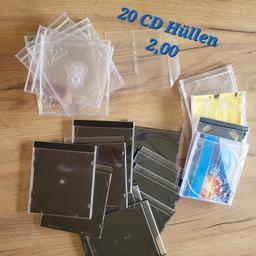 Einige CD Hüllen.
Sie sind gebraucht und in einem guten Zustand. Es sind 20 Hüllen