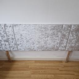 grey headboard only two months old good condition