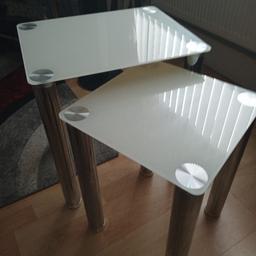 heavy glass side tables buyer collect please