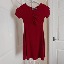 Dress "Wow"

Dark Red Colour

Good Condition

Actual size: cm

Length: 75 cm front

Length: 74 cm back

Length: 56 cm from armpit side

Shoulder width: 28 cm

Length sleeves: 14 cm

Volume hands: 28 cm

Breast volume: 60 cm – 70 cm

Volume waist: 52 cm – 60 cm

Volume hips: 75 cm – 90 cm

Length: 28 cm before to waist

Length: 10 cm from armpit side before to waist

Size: 2XS

95 % Viscose
 5 % Elastane

Made in China