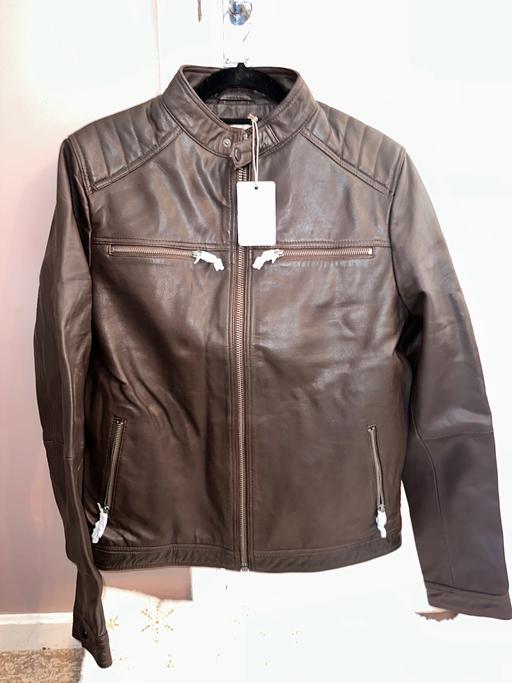 Buy & Sell Hampshire Gosport - Photos for Onfire Mens Leather Jacket Brown, UK M