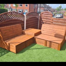 Made to order made with pallets and new wooden boards hand made 1 to 2 days 3 peace set ideal for garden