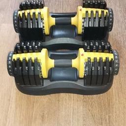 NO SCAMMERS

FOR SALE I HAVE A NEW PAIR EVERLAST ADJUSTABLE DUMBBELLS,ALL I'VE DONE IS REMOVE THEM FROM BOXES
WEIGHTS GO UP FROM 2.5KG TO 25KG THESE COST £299.98 FOR BOTH DUMBBELLS(£149.99 EACH) FROM SPORTS DIRECT

CASH ON COLLECTION CRESWELL S80