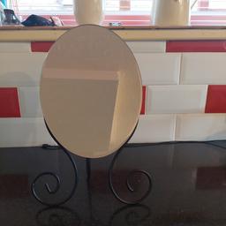 freestanding mirror. 16" tall. excellent condition. collection only.