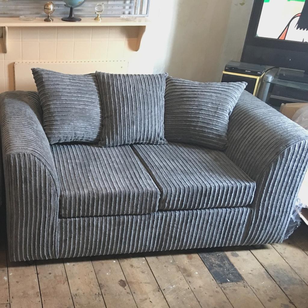 BRAND NEW
FOAM SEATS WITH SCATTER PILLOWS
ALL CUSHIONS COVERS ARE WITH ZIPS(WASHABLE MATERIAL)

THREE SEATER SIZE IS 175X90X70CM
PLEASE NOTE THIS IS A SMALL SIZE THREE SEATER WITH 2SEATS AS YOU CAN SEE ON THE PICTURE. TWO SEATER WIDTH IS 145.

PRICE FOR BOTH IS £320
INDIVIDUAL PRICES ARMCHAIR IS £160 AND £190 for the three seater .