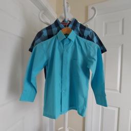 Shirt "Marks&Spencer"and "Device" 2 piece Good Condition

1) Shirt "Device" Pale Blue Colour

Actual size: cm

Length: 56 cm

Length: 33 cm from armpit side

Shoulder width: 35 cm

Length sleeves: 42 cm

Volume hands: 33 cm

Breast volume: 80 cm – 81 cm

Volume waist: 75 cm – 78 cm

Volume hips: 79 cm – 80 cm

Age: Eur 4-5 Years

32 % Cotton
68 % Polyester

Designed in Italy

2) Shirt "Marks&Spencer" Blue Mix Colour

Actual size: cm

Length: 56 cm front

Length: 55 cm back

Length: 30 cm from armpit side

Shoulder width: 36 cm

Length sleeves: 19 cm

Volume hands: 37 cm

Breast volume: 85 cm – 86 cm – actual size,
Chest: 28 ½ in (UK) Eur 72 cm – on the label.

Volume waist: 85 cm – 87 cm

Volume hips: 85 cm – 87 cm

Age: 10 Years (UK) Height: 55 in, Eur 140 cm

100 % Cotton

Made in China

Price £ 15.90 for 2 piece

Can be bought separately