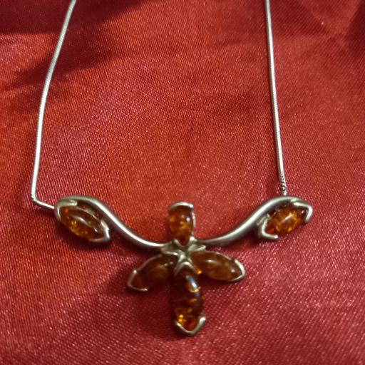 Buy & Sell Peckham South East London - Photos for Amber and 925 Silver Necklace