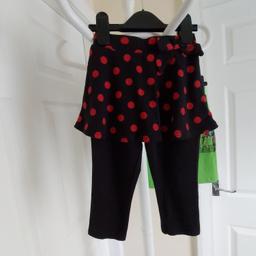 Legging With Skirt Disney baby at”George”and Other 2 piece

 Age: 18 - 24 Months,

Height: 86 - 92 cm Good condition

1) Legging With Skirt Disney baby at”George”

Black Red Colour

Actual size: cm

Length: 46 cm full with skirt

Length: 46 cm measurements from waist side

Length skirt: 22 cm

Volume waist: 45 cm - 60 cm

Volume hips: 50 cm - 70 cm

Age: 18 - 24 Months, Height: 86 - 92 cm

Skirt: 100 % Cotton

Legging: 96 % Cotton
 4 % Elastane

Made in China

2) Legging ”Pitiki”

Monster High

 Pale Green Colour

Actual size: cm

Length: 33 cm

Length: 34 cm measurements from waist side

Volume waist: 40 cm - 50 cm

Volume hips: 50 cm - 60 cm

Age: 3 Years

 100 % Cotton

Made in Turkey

Price £ 12.90 for 2 piece

Can be bought separately