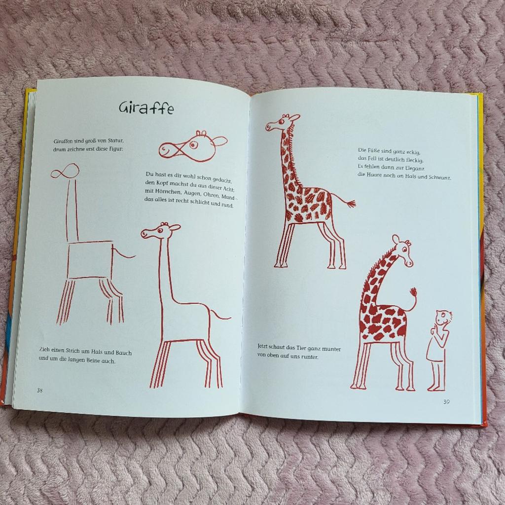 Tolles Buch um mit guten Bildern das zeichnen von Tieren zu erlernen