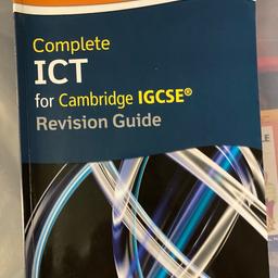 Complete ICT Revision Guide for Cambridge. £26.99 to buy new.

Collection S64 Area. Can post for additional post & packing fees. I only accept Cash or Bank Transfer & i only post out to UK. 😊 Happy Sphocking!