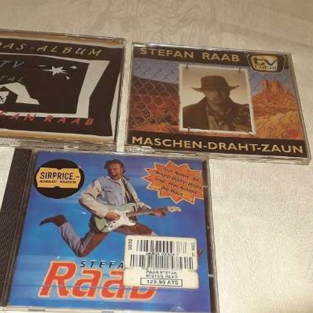 Verkaufe 3 Stefan Raab CDs in sehr gutem Zustand.