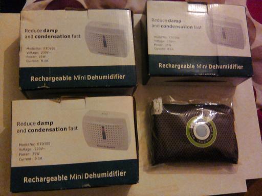 Buy & Sell North Northamptonshire Kettering - North Northamptonshire - Photos for 3, Rechargable mini Dehumidifiers 1 Car Dehum