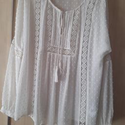New oasis gypsy style top size12rrp£39