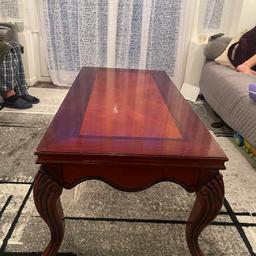 Beautiful  Solid Wood Coffee Table
Length 120cm
Width 60”
Height 50cm
Overall in very good condition but there’s some damaged on the table which are included in the pictures