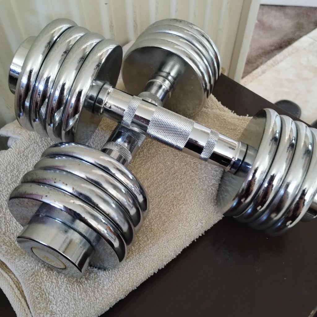 Pair of 5kg Dumbbell weights, £20! in B67 Sandwell für £ 20,00 zum Verkauf Shpock AT