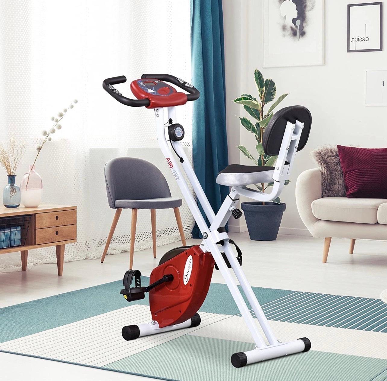 A90192RD Folding Exercise Bike NEW in GU12 Rushmoor for £70.