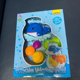 Whale Water roll Baby bath toys Makes bath time even more fun.
Pours, Turns and Sprinkles,
Open to offers
