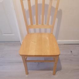 Pine Dining Table. Four chairs £20 each or £60 for the lot. 
They are very stury and well made and very good looked after.
Collection only from SW1V Pimlico area.