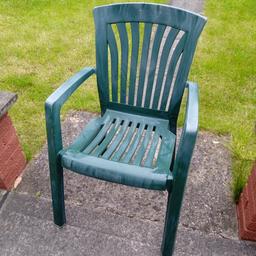Plastic Garden High back Chairs,a bit sun fading but good condition,iv got 2 like this,£5 each, No Delivery Collection only
