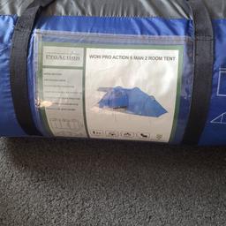 6 man 2 bedroom tent still in very good condition no rips. its the smaller.tent out the 2.