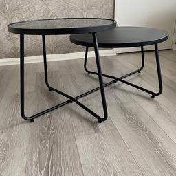 Modern Luxury look to your space, Metal black-base, with Smoked glass-top…
Pairs perfectly with any interior style.
Great condition.

Why not check out my other items for sale.