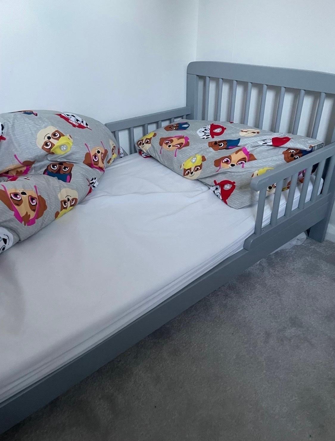 Grey Toddler Bed with mattress in B19 Birmingham for £50.00 for sale