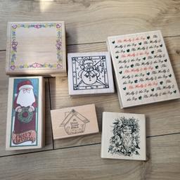 6 Rubber Stamps