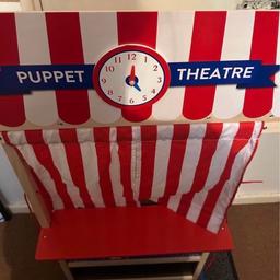 Puppet theatre and punch and judy puppets

It’s showtime Kevin , Katie & the kids
There are 4 puppets puppets with it that may need a little clean but other than that brilliant condition!
