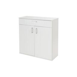 Venetia Shoe Storage Cabinet - White all new in box and we can deliver local 
De-clutter your hallway with our slim shoe cabinet. It fits up to 12 pairs, so there's plenty of space for school shoes, trainers and more. You can adjust the shelves to suit taller boots or wellies and there's a drawer at the top to keep hats, gloves or keys to hand. It's finished in crisp white to blend in seamlessly in your home Size H86, W80, D33cm