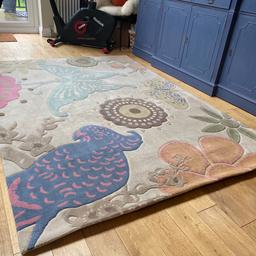BRINK & CAMPMAN
Xian Butterfly Handtufted Rug

Hand tufted acrylic wool rug
Stunning butterfly style design
Perfect for contemporary and vintage style interiors

Size 170cm x 240cm

In very good condition and well loved rug!
Purchased originally for £395