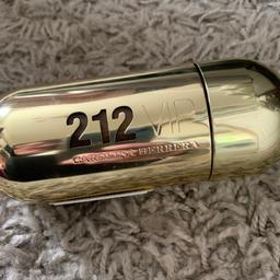 Carolina Herrera 212 VIP perfume. Only been sprayed a few times. 80 ml. No box