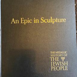 ***A tremendous opportunity to purchase an absolutely stunning, rare and complete 1974 The Medallic History of The Jewish People Set of 120 Bronze Medallic Issues Depicting The History of the Jewish People in original presentation folder and with accompanying book***

This very rare collection is one of only 535 sets released and it consists of 120 gem proof bronze medals which weigh 25g each (3kg in total) and measure 38mm in diameter. Each coin depicts an aspect of Jewish history all the way from Abraham through to Zalman Shazar. Each medal and it’s representation is featured in the accompanying book along with a description/meaning/explanation of said medal. The obverse of each coin also carries a brief description. Beautifully presented in 6 trays of 20 coins each, which are kept in a presentation folder.

It was conceived by Robert Weber and the project was overseen by The Judaic Heritage Society. Each tray measures approximately 295mm x 260mm, as does the accompanying book. The b