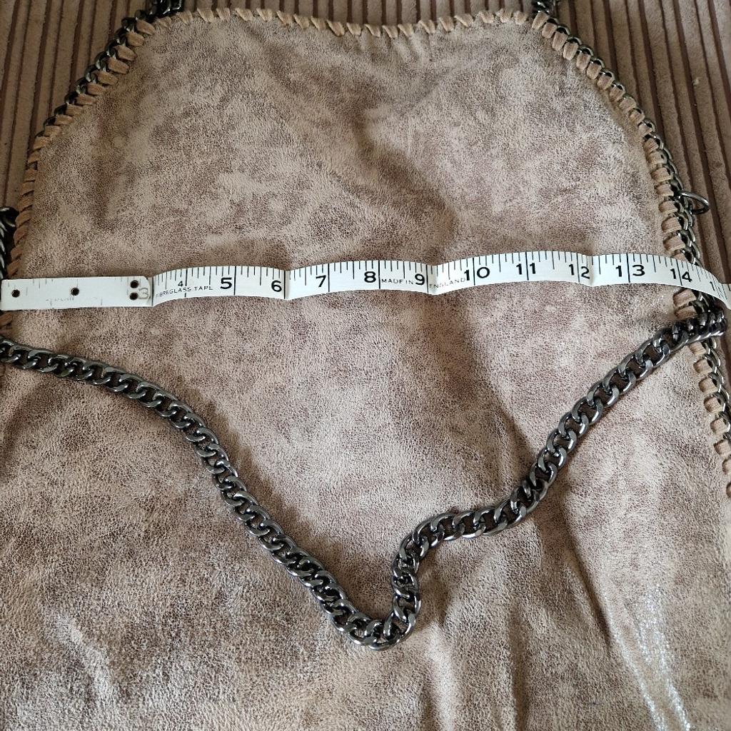 chain detail shoulder bag, see photos for measurements, smoke free home good condition.