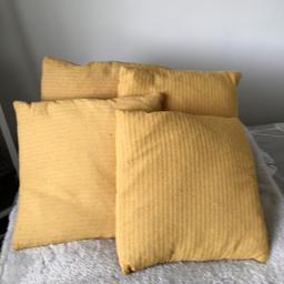 4 yellow/mustard cushions
COLLECTION ONLY from LS26