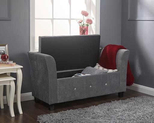 Buy & Sell Greater Manchester Bolton - Photos for New boxed diamante grey storage window seat