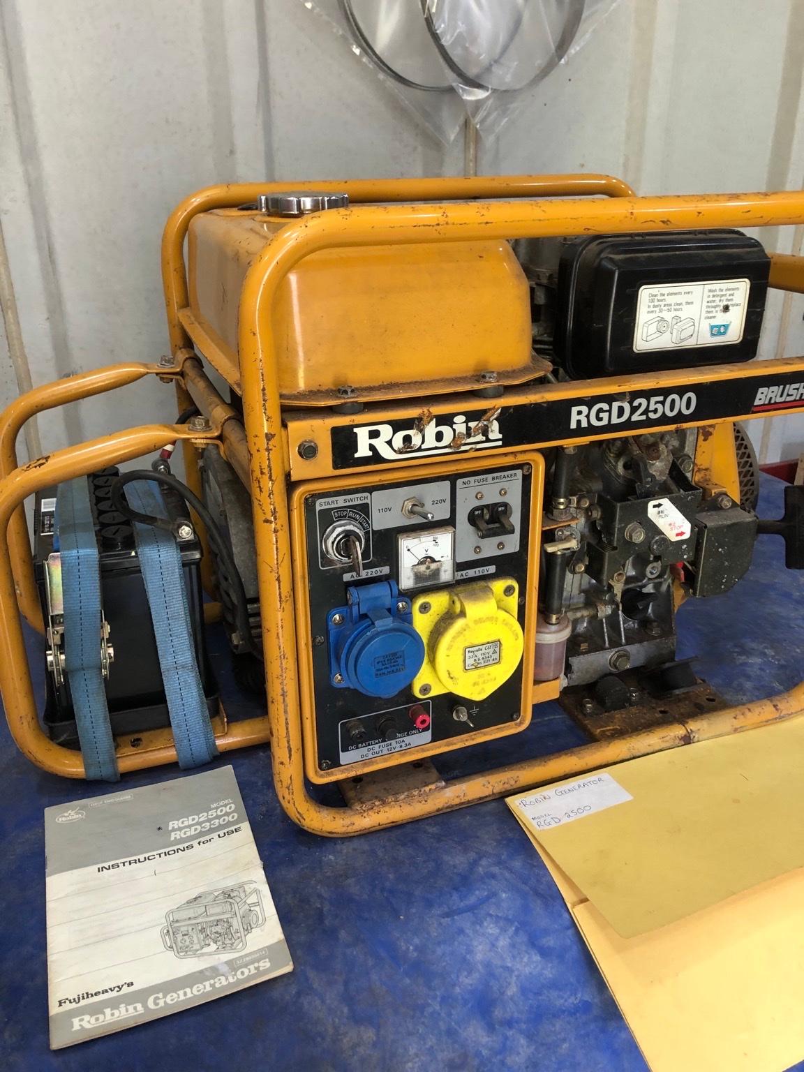 Red Diesel Robin Generator AC 110v & 220v in SY13 Whitchurch for £300. ...