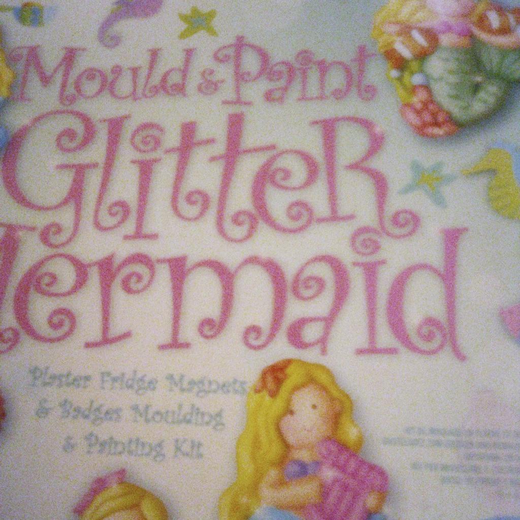 mould and paint glitter mermaid