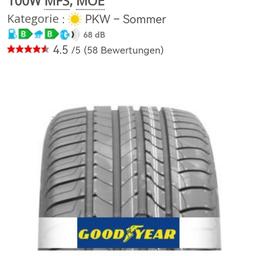 2 x Goodyear Runfat Reifen
Profil 7 mm