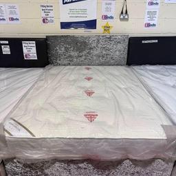 BRAND NEW DREAM VENDER CRYSTAL MEMORY OPEN COIL MATTRESS WITH DIVAN BASE AND 20 INCH HEADBOARD

CHOICE OF OVER 60 DIFFERENT FABRICS AVAILABLE 

Single -  £215
4ft/Double - £250
King size - £270
Super king size - £400

B&W BEDS 

Unit 1-2 Parkgate court 
The gateway industrial estate
Parkgate 
Rotherham
S62 6JL 
01709 208200
Website - bwbeds.co.uk 
Facebook - Bargainsdelivered Woodmanfurniture 

Free delivery to anywhere in South Yorkshire Chesterfield and Worksop on orders over £100
Same day delivery available on stock items when ordered before 1pm (excludes sundays)

Shop opening hours - Monday - Friday 10-6PM  Saturday 10-5PM Sunday 11-3pm